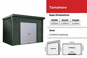 Tamahere Garden Shed 4000W x 2000D
