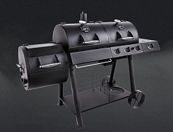 Longhorn Combo Charcoal/Gas Smoker & Grill
