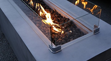 Rectangular Gas Fire Table (610H)